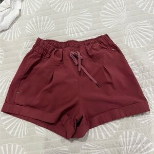 Mondetta High Waist Maroon Shorts